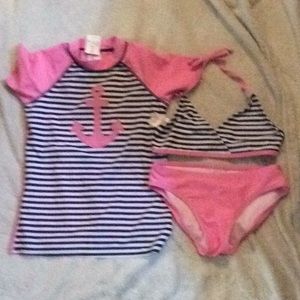 Girls 3pc swimsuit